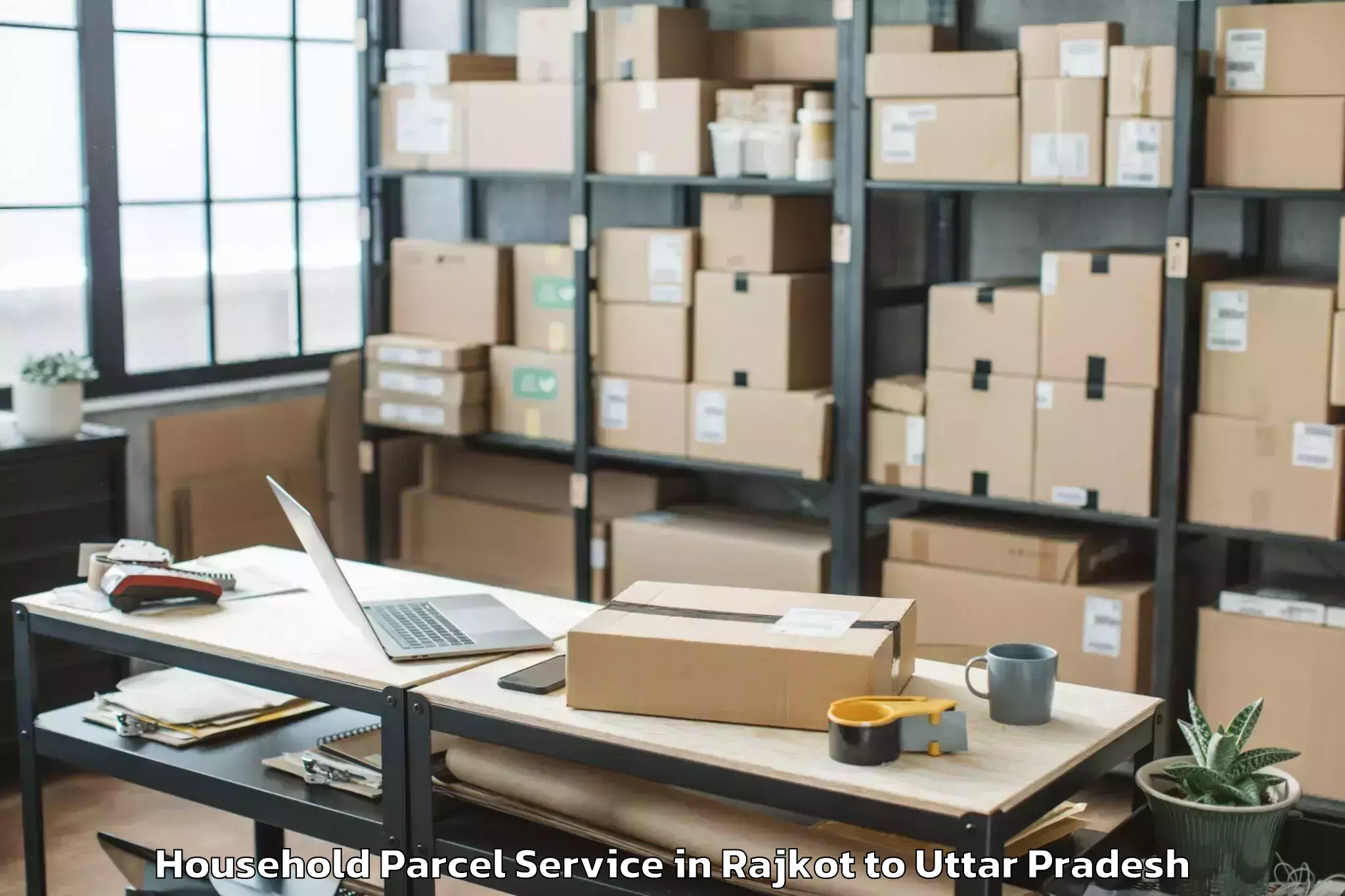 Comprehensive Rajkot to Abhilashi University Lucknow Household Parcel